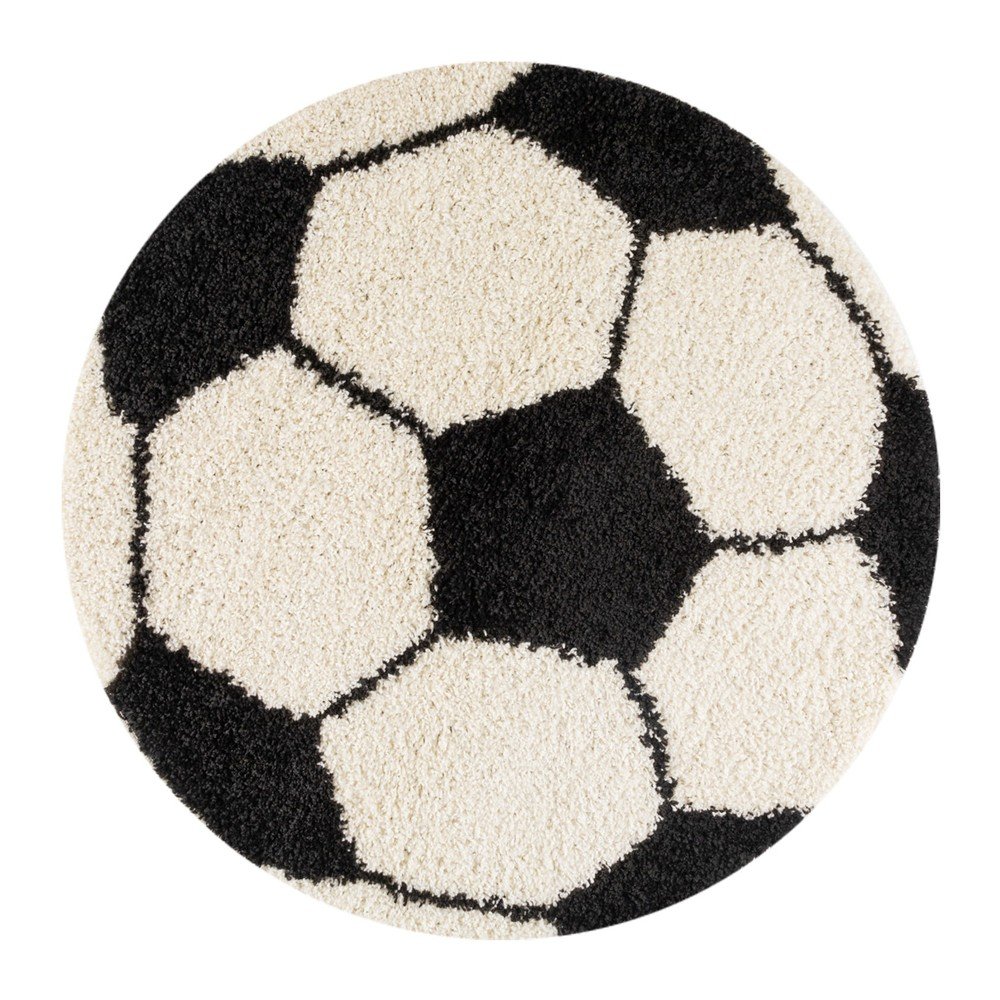 Fekete-krémszínű gyerek szőnyeg ø 100 cm Fun – Ayyildiz Carpets