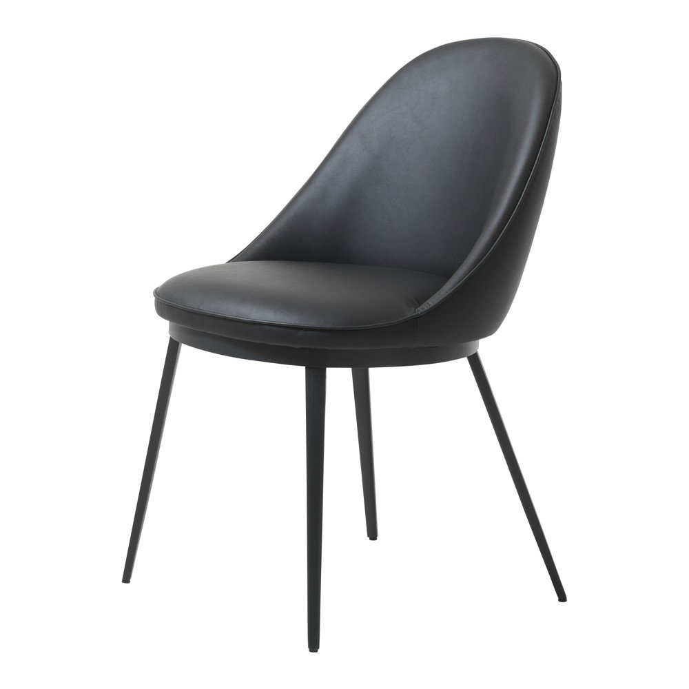 Gain fekete műbőr étkezőszék - Unique Furniture