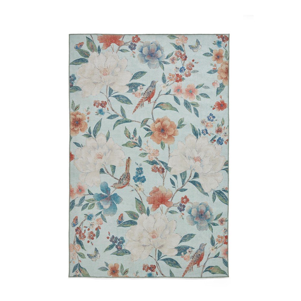 Kék mosható szőnyeg 122x170 cm Pipa Floral – Catherine Lansfield
