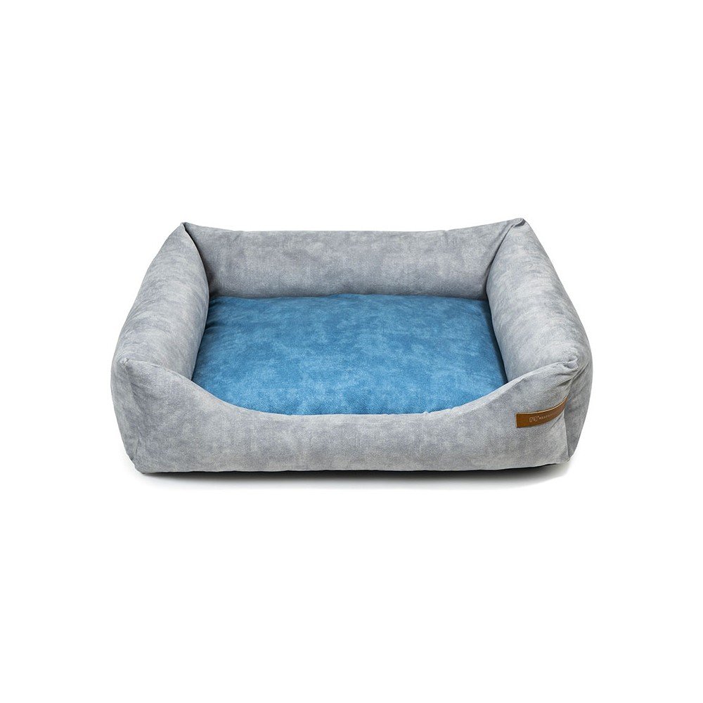 Kék-világosszürke fekhely kutyáknak 75x85 cm SoftBED Eco L – Rexproduct