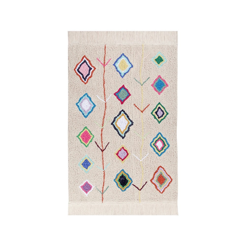 Krémszínű mosható kézi szövésű pamut szőnyeg 170x240 cm Kaarol – Lorena Canals