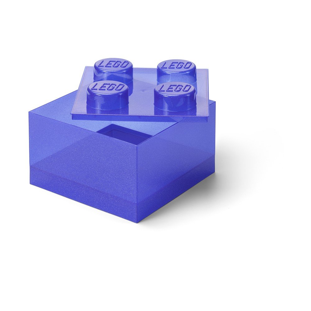 Lila műanyag gyerek tárolódoboz 25x25x18 cm – LEGO®