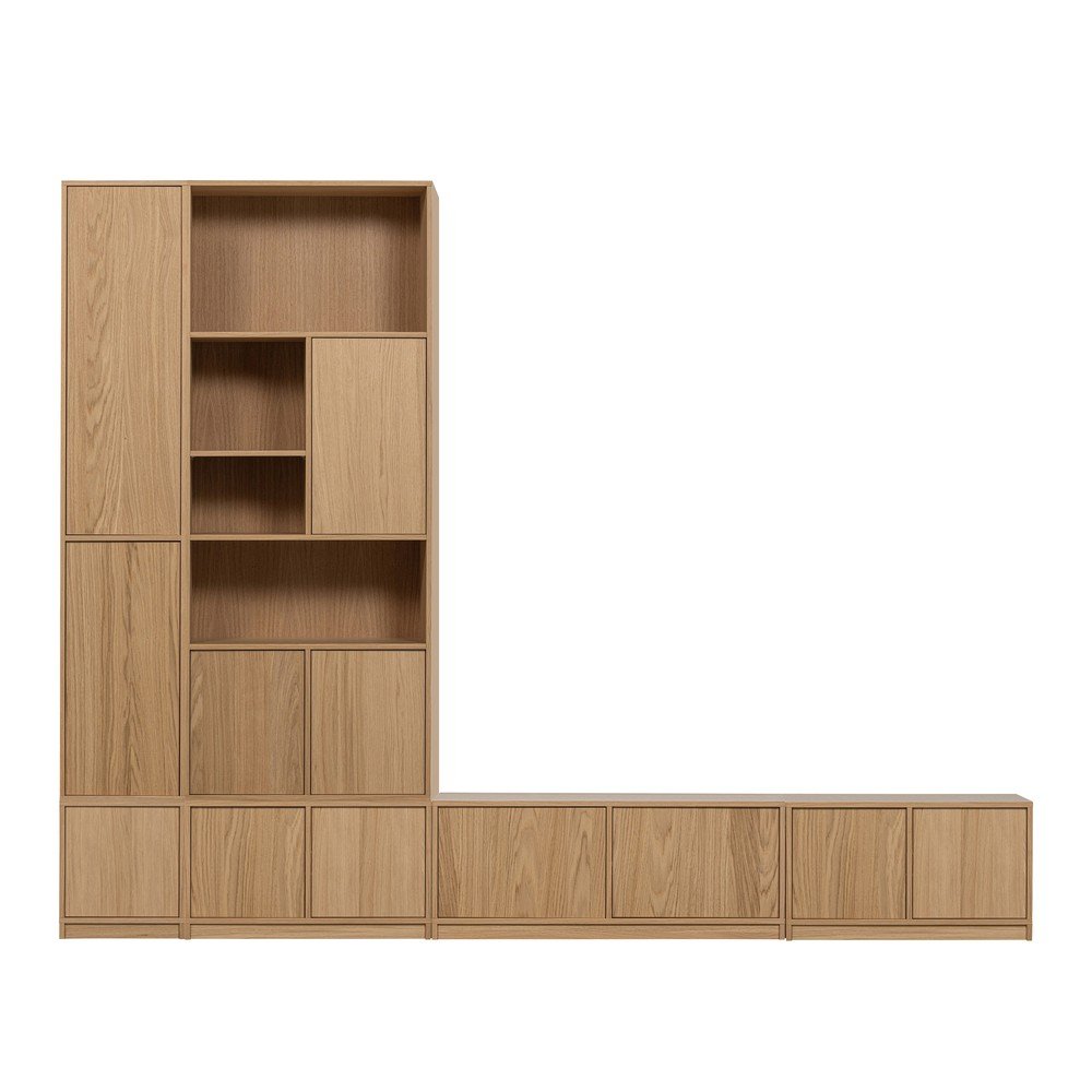 Natúr színű nappali bútor szett tölgyfa dekorral 304x243 cm Modulair – vtwonen