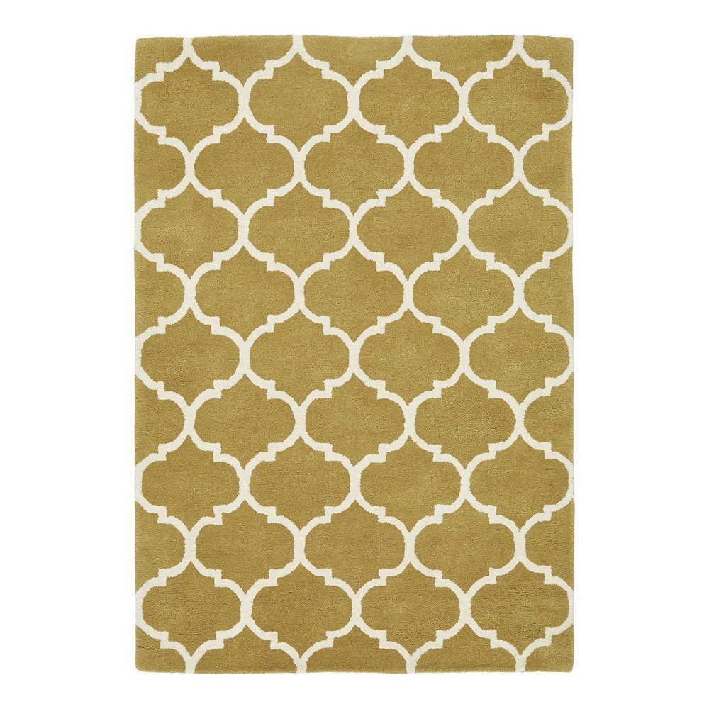 Okkersárga kézi szövésű gyapjú szőnyeg 120x170 cm Albany – Asiatic Carpets