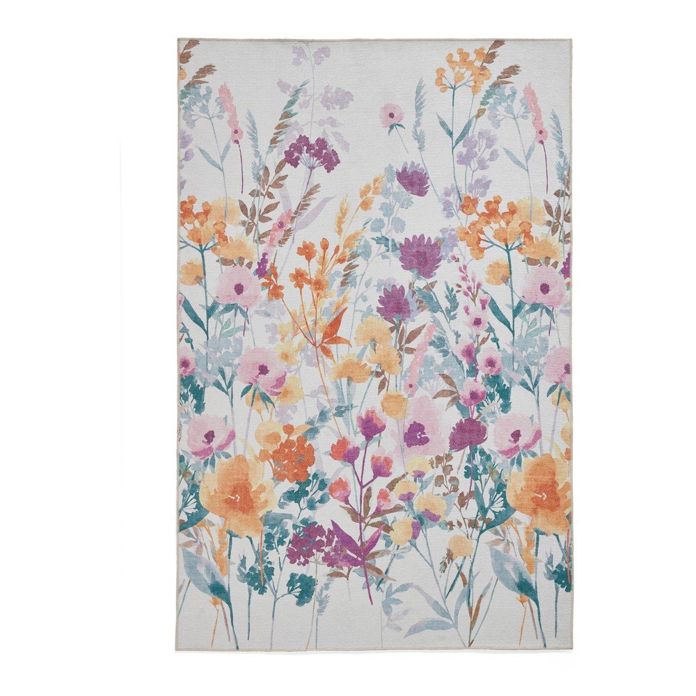 Sárga mosható szőnyeg 122x170 cm Country Floral – Catherine Lansfield