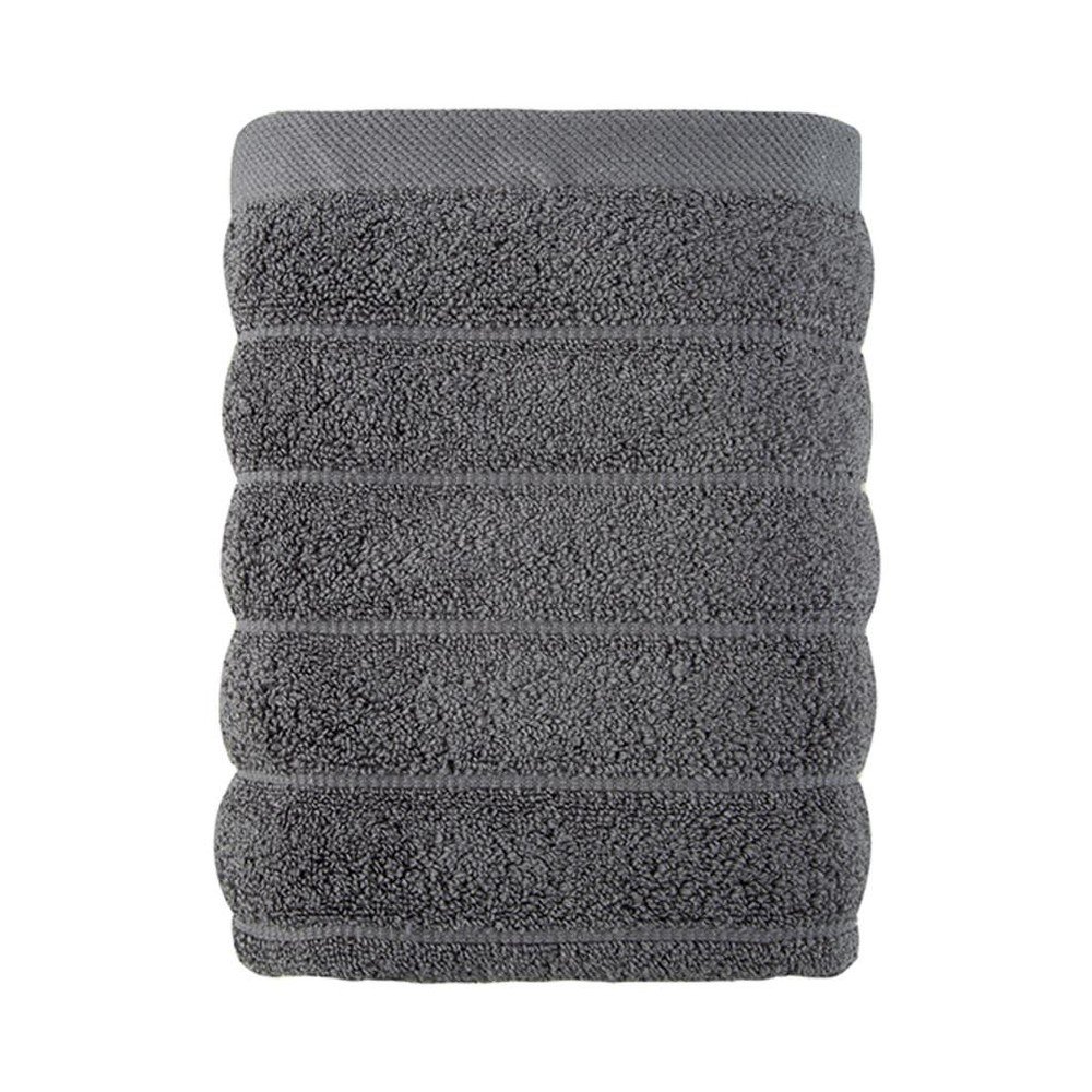 Sötétszürke pamut törölköző 30x50 cm Frizz – Foutastic