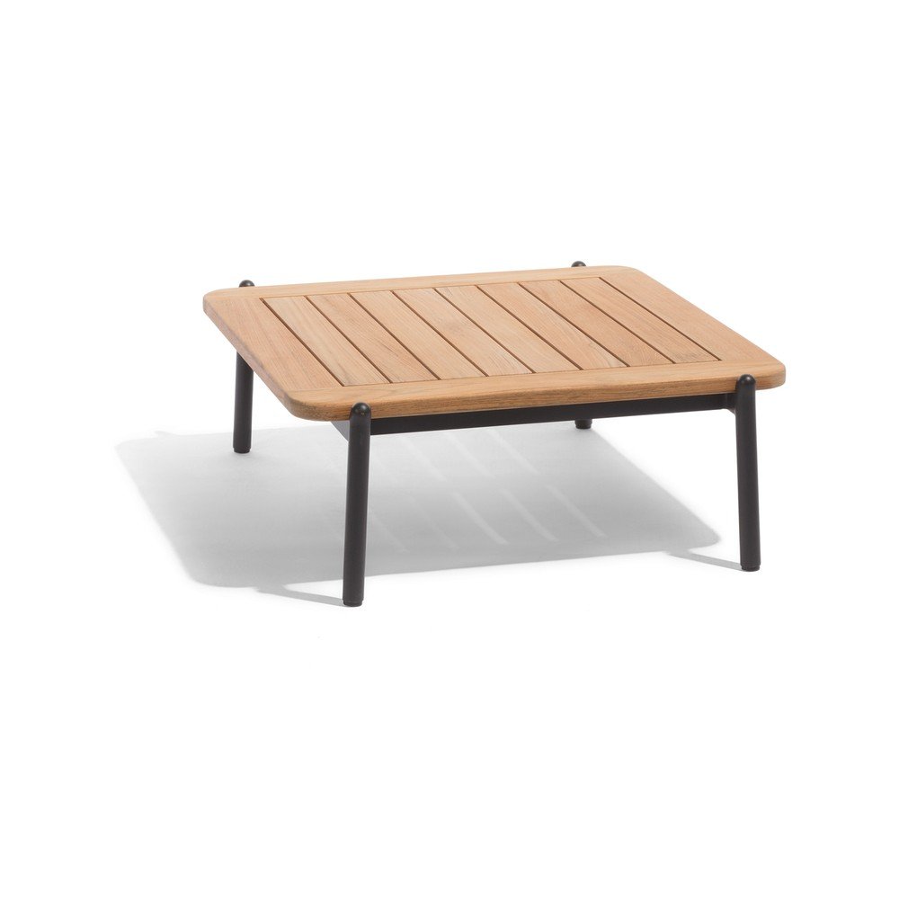 Teakfa kerti dohányzóasztal 75x68 cm Omer – Diphano