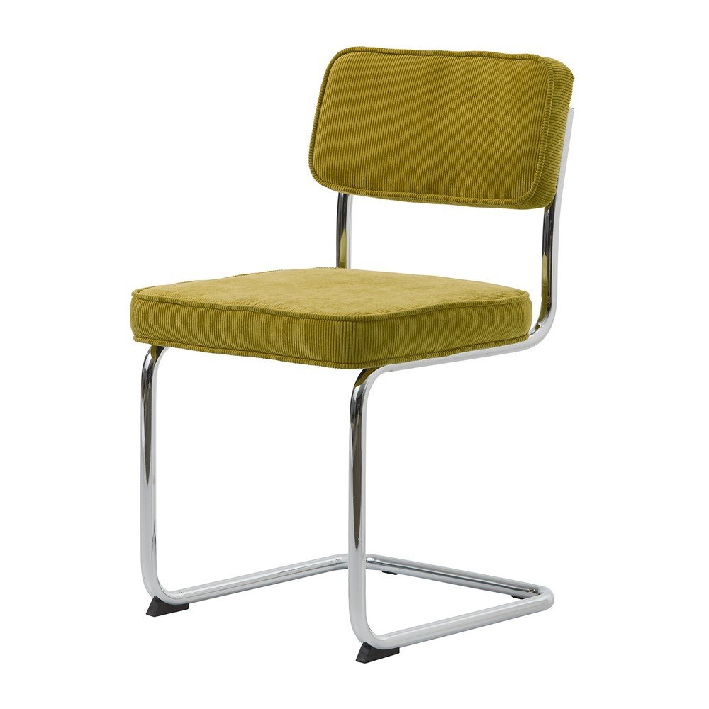 Zöld kordbársony étkezőszék Rupert – Unique Furniture