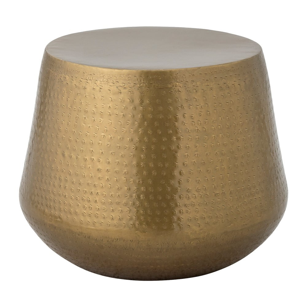 Aranyszínű fém kerek dohányzóasztal ø 50 cm Avola – Bloomingville