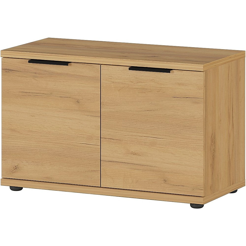 Cipőszekrény tölgyfa dekorral