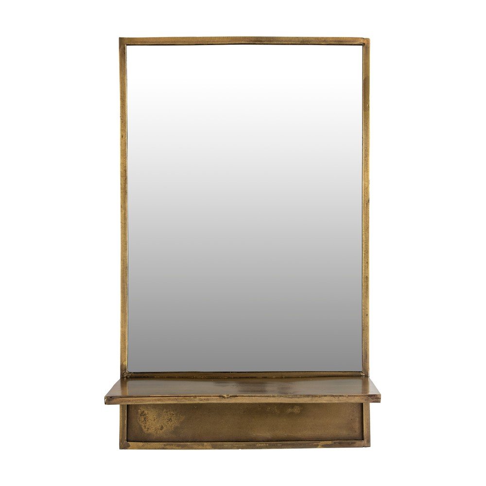 Fali tükör polccal 37x61 cm Feyza – White Label