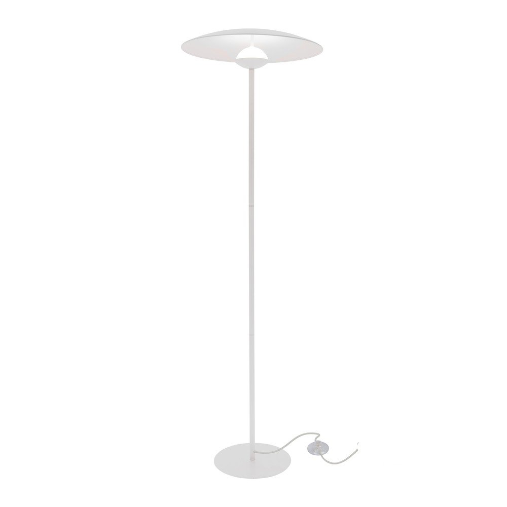 Fehér LED állólámpa fém búrával (magasság 140 cm) Lund – Candellux Lighting