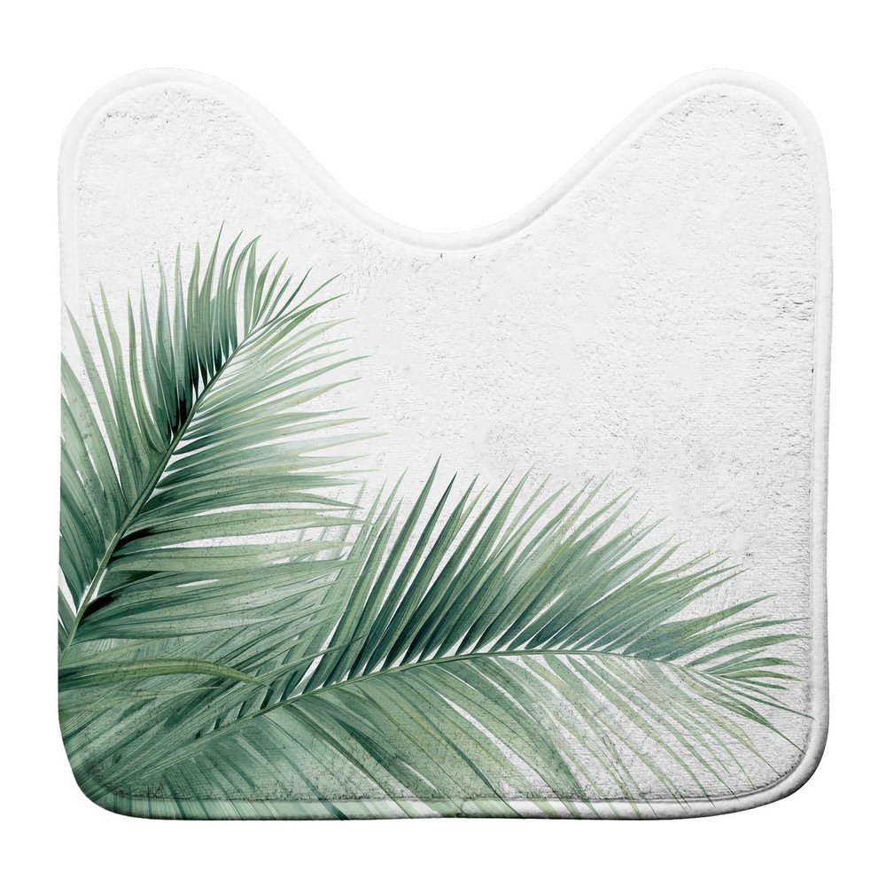 Fehér-zöld fürdőszobai kilépő WC-hez 45x45 cm Havane – douceur d'intérieur