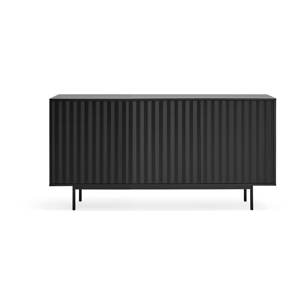 Fekete alacsony komód 159x80 cm Sierra – Teulat