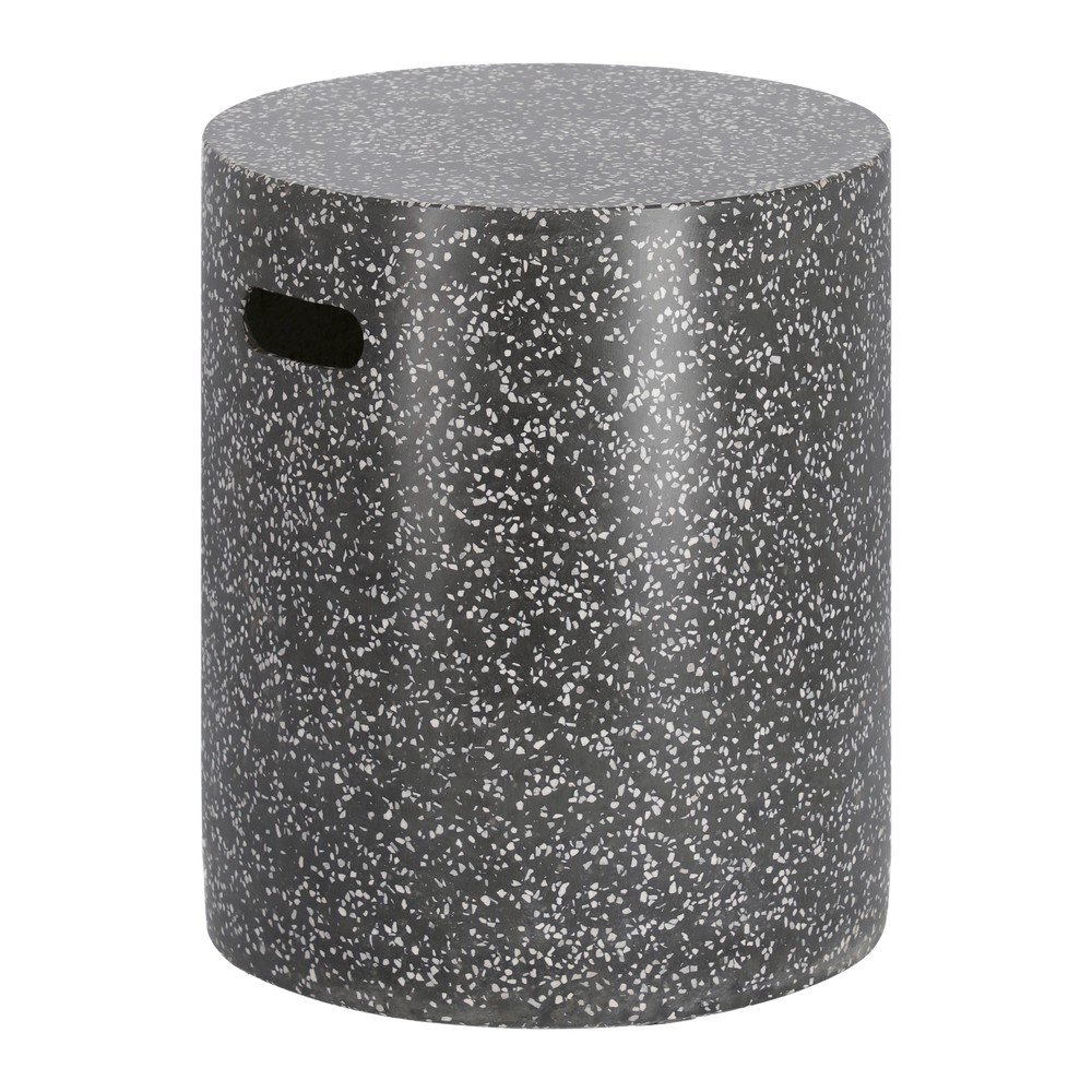 Fekete beton tárolóasztal