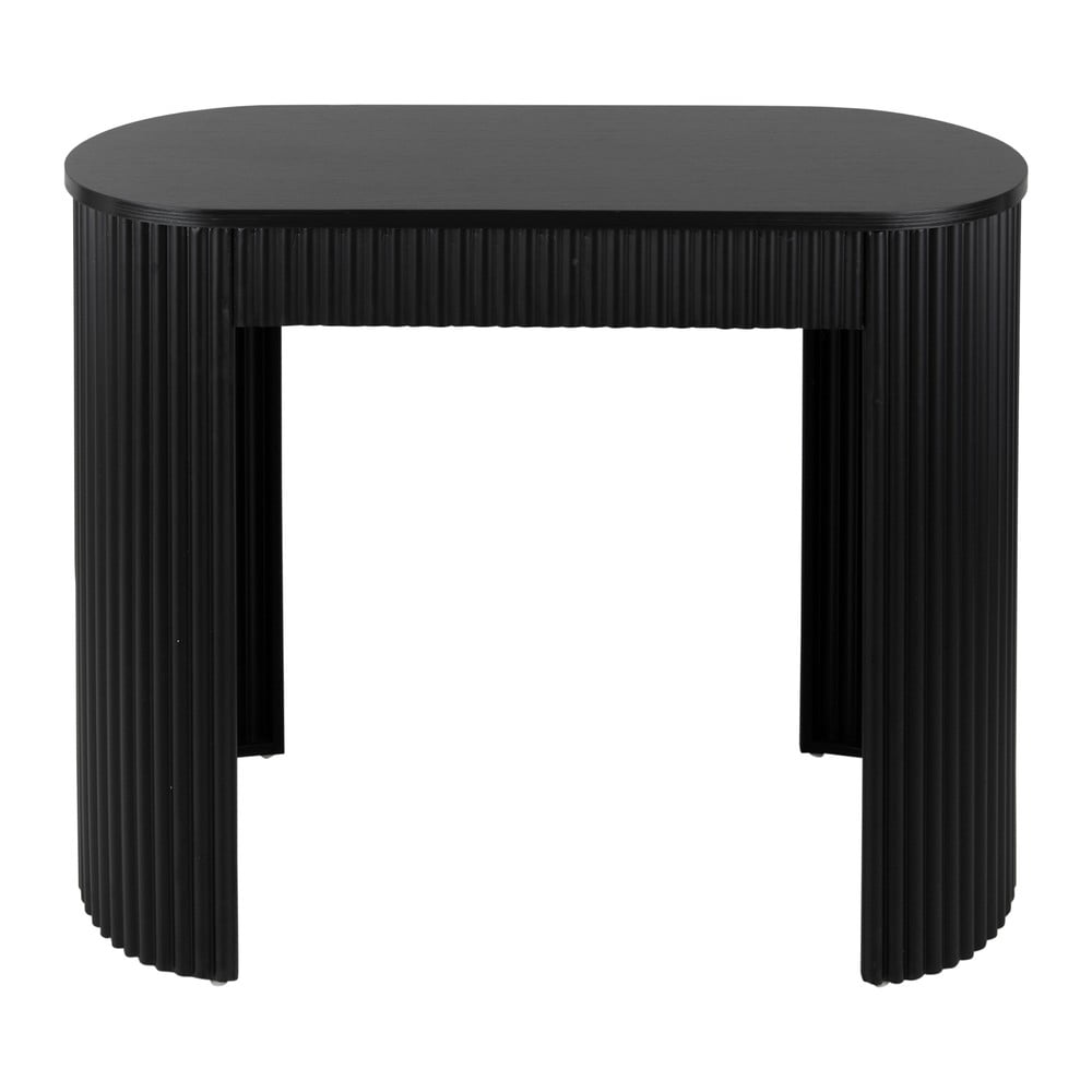 Fekete fém konzolasztal 40x100 cm Estriado  – Leitmotiv