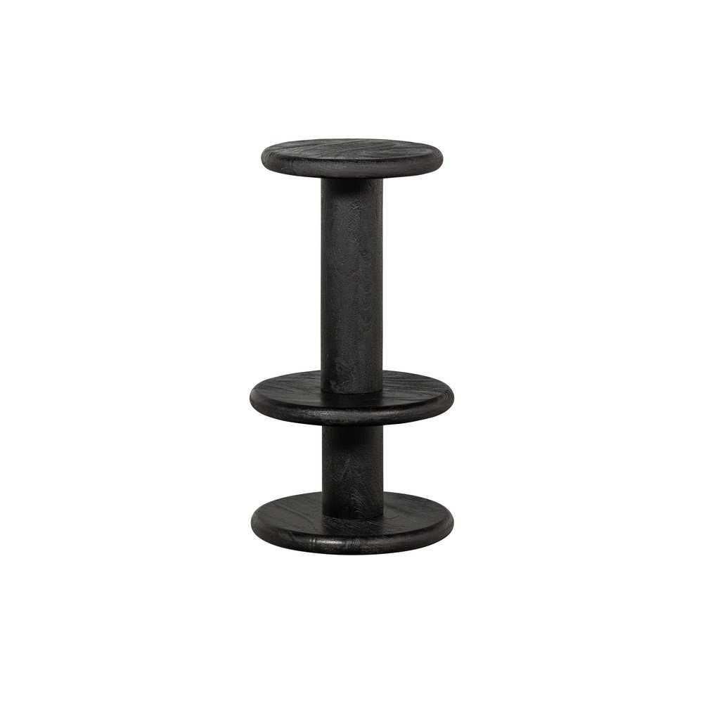 Fekete mangófa bárszék (ülésmagasság 74 cm) Kolby – WOOOD