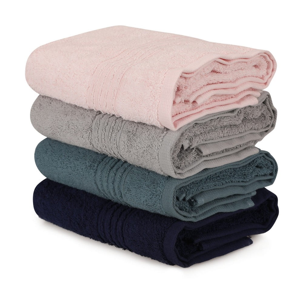 Frottír pamut törölköző szett 4 db-os 50x90 cm Asorti – Foutastic