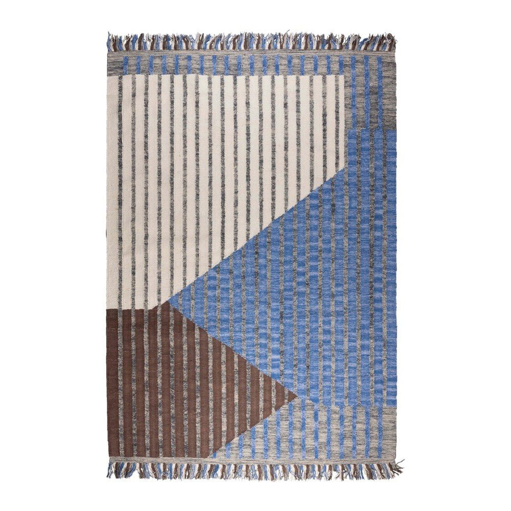 Kék-barna pamut szőnyeg 200x300 cm Hampton – Dutchbone