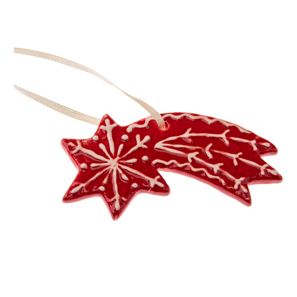 Kerámia karácsonyfadísz 9 cm Gingerbread Comet – Dakls