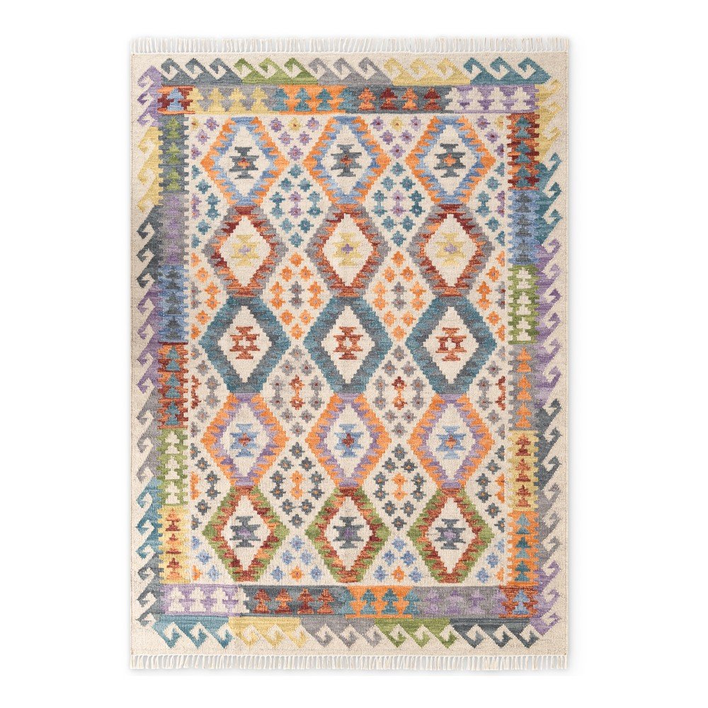 Kétoldalas kézi szövésű gyapjú szőnyeg 120x170 cm Kamal Oasis – Nouristan