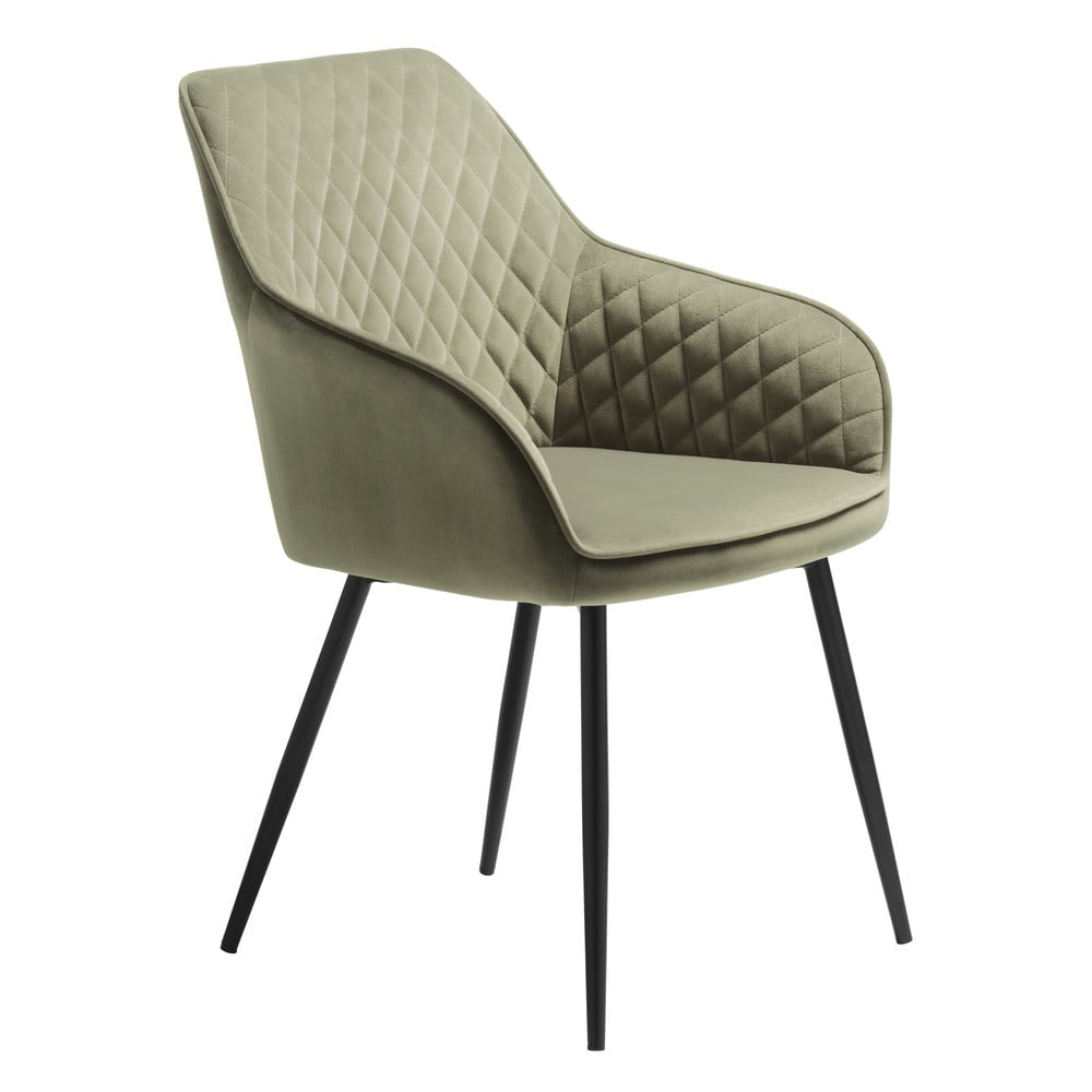 Khaki bársony étkezőszék Milton – Unique Furniture