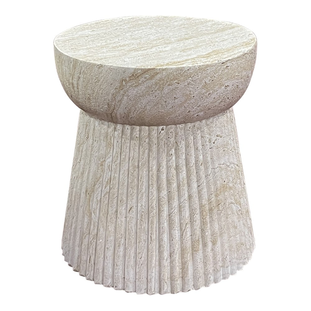 Kő kerek tárolóasztal ø 37 cm Bonn – House Nordic