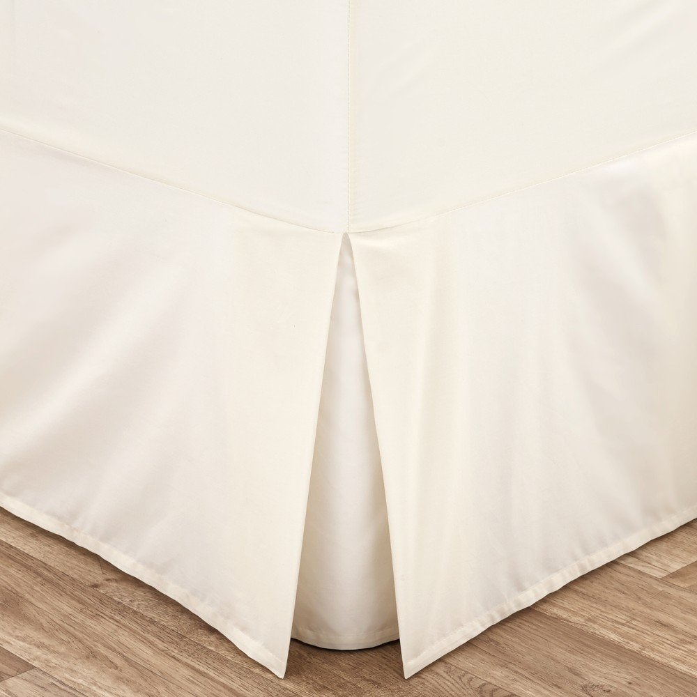 Krémszínű gumis perkál ágykeret huzat 90x190 cm Easy Iron Percale – Catherine Lansfield