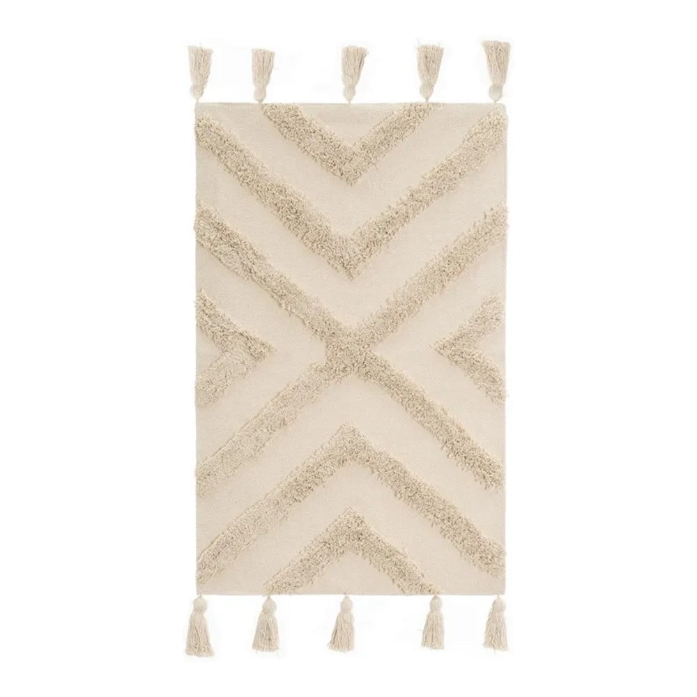 Krémszínű mosható pamut szőnyeg 50x80 cm – Casa Selección