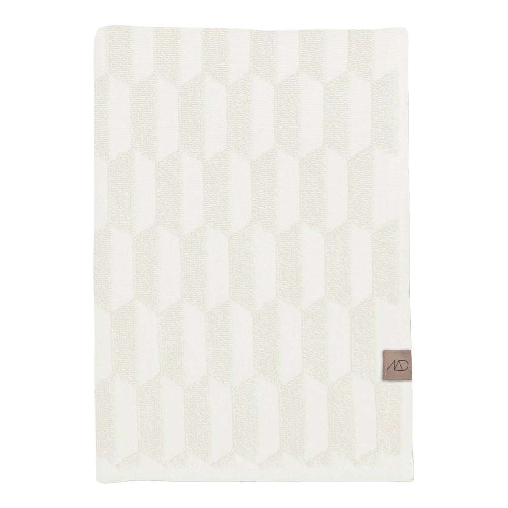 Krémszínű pamut törölköző szett 2 db-os 35x55 cm Geo – Mette Ditmer Denmark