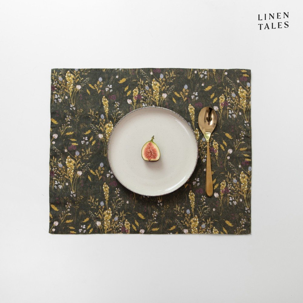 Len tányéralátét 35x45 cm Woodland – Linen Tales