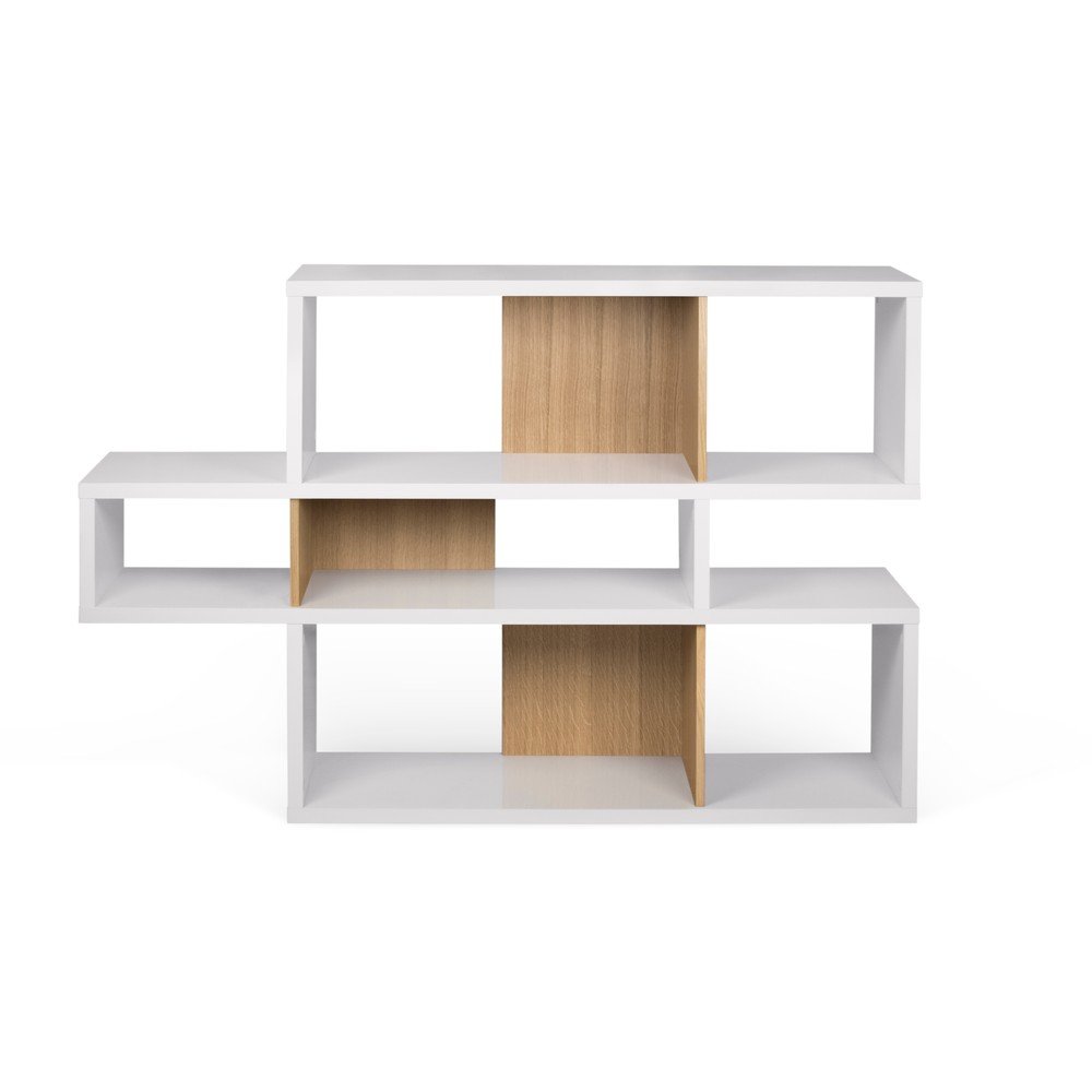 London Small könyvespolc tölgyfa mintás részletekkel