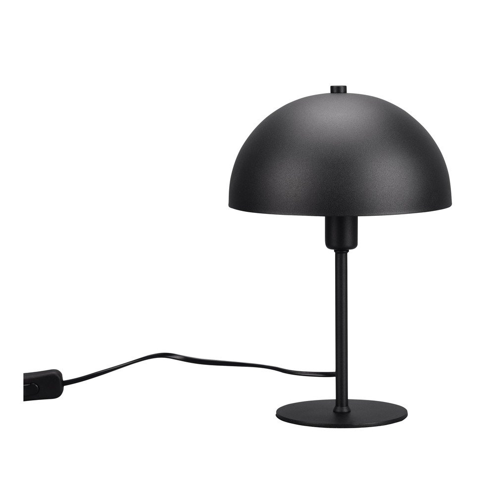 Matt fekete asztali lámpa (magasság 30 cm) Nola – Trio