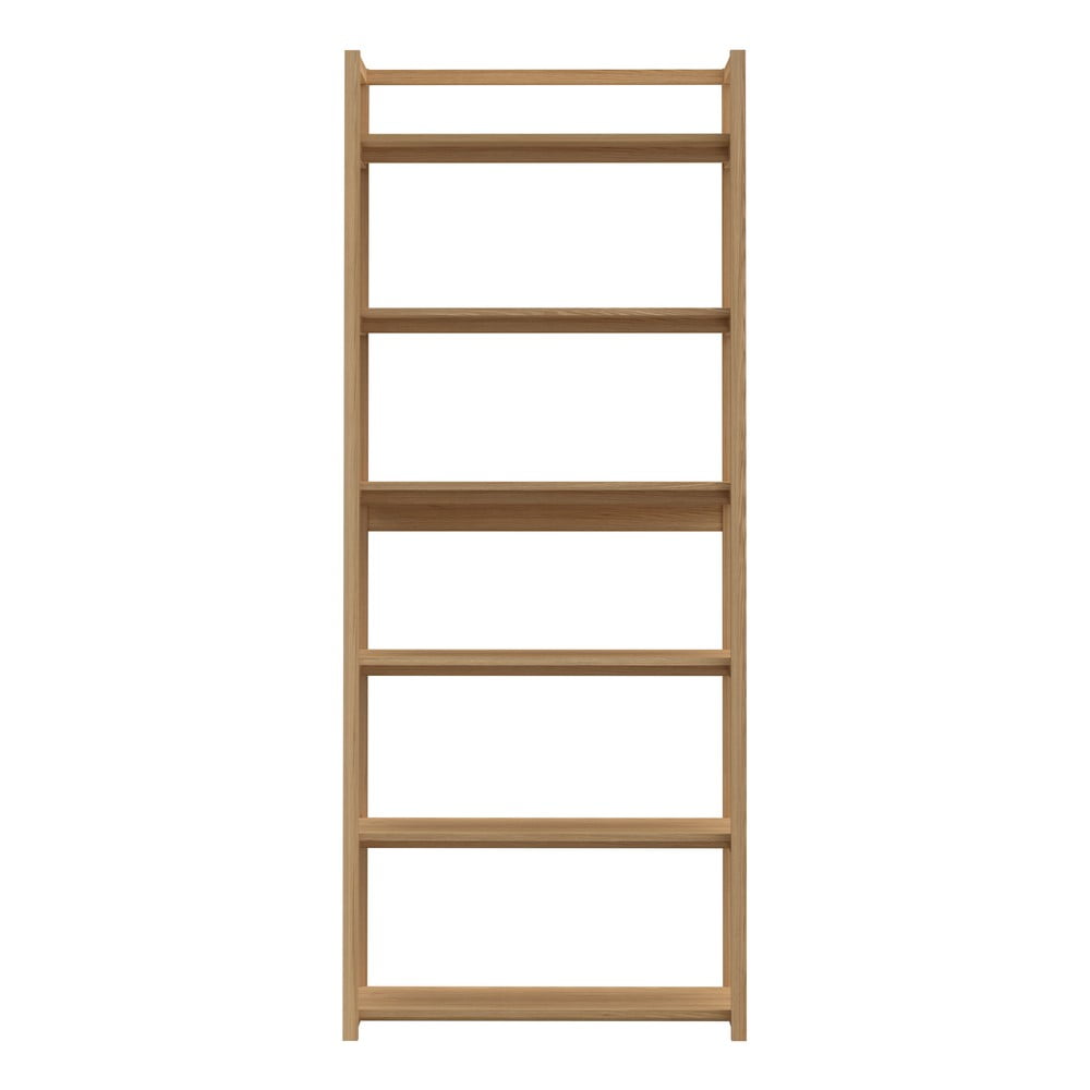 Natúr színű könyvespolc tölgyfa dekorral 80x199x40 cm Ludza – Actona