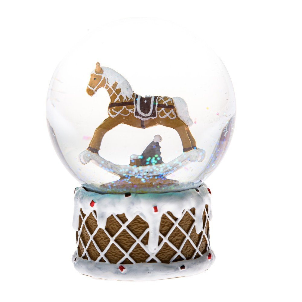 Poligyanta hógömb (magasság 10 cm) Snowy Horse – Dakls