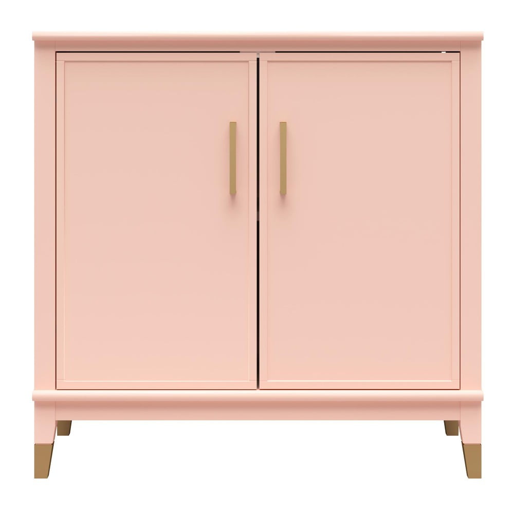 Rózsaszín szekrény 86x85x41 cm Westerleigh – CosmoLiving by Cosmopolitan