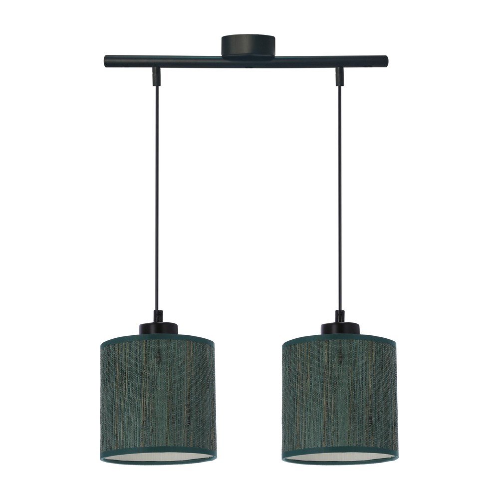 Sötétzöld függőlámpa textil búrával ø 15 cm Patti – Candellux Lighting