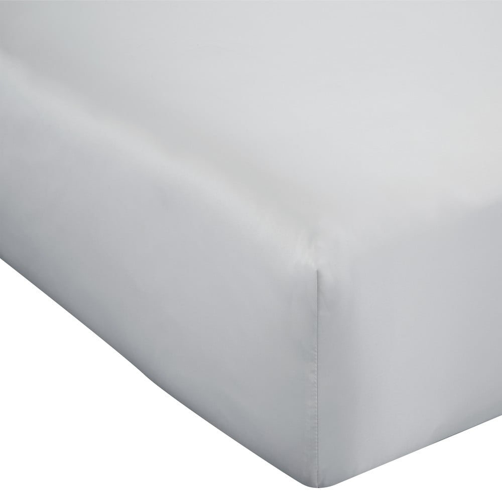 Szürke gumis szatén lepedő 150x200 cm Silky Soft – Catherine Lansfield