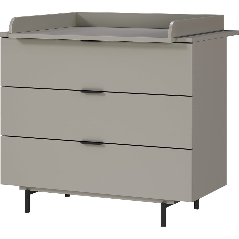 Szürke gyerek komód pelenkázó feltéttel 105x102x54 cm Tomino – Germania