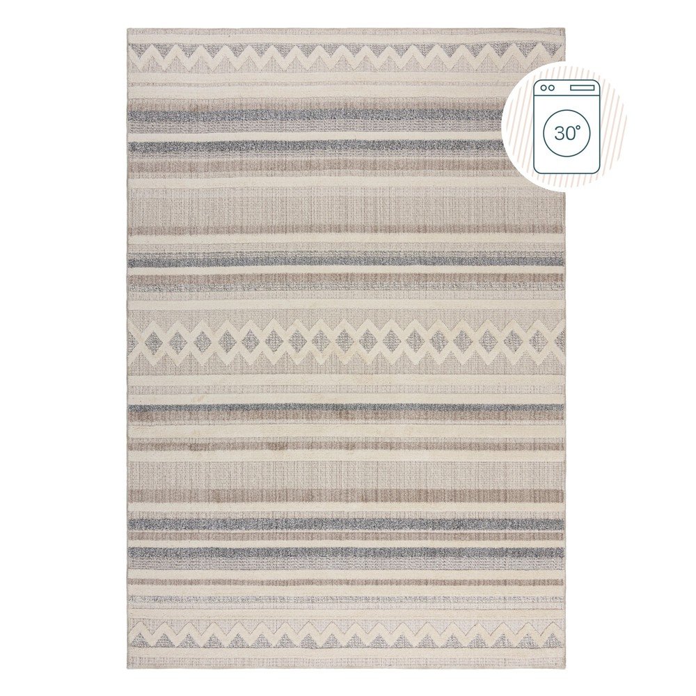 Szürkésbézs mosható szőnyeg 155x230 cm Everette – Flair Rugs