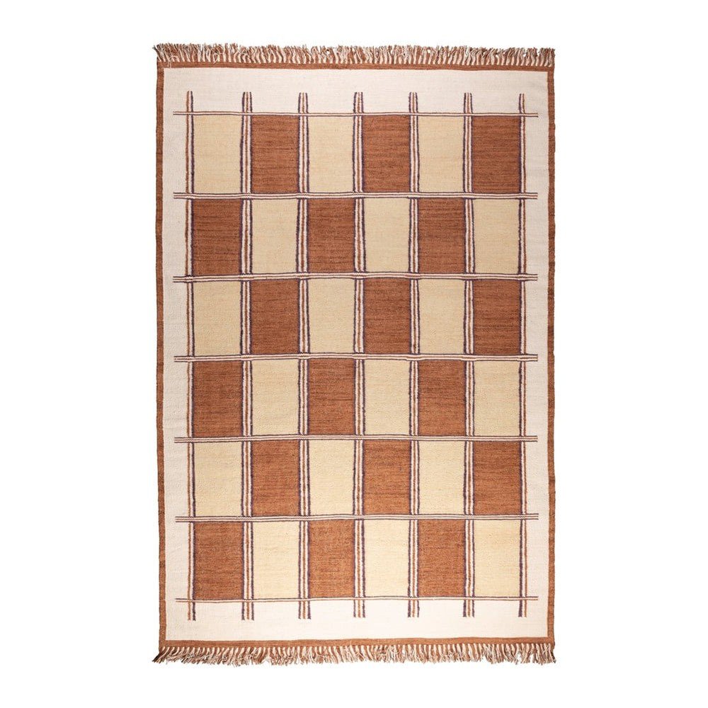 Terrakotta színű pamut szőnyeg 200x300 cm Gambit – Dutchbone