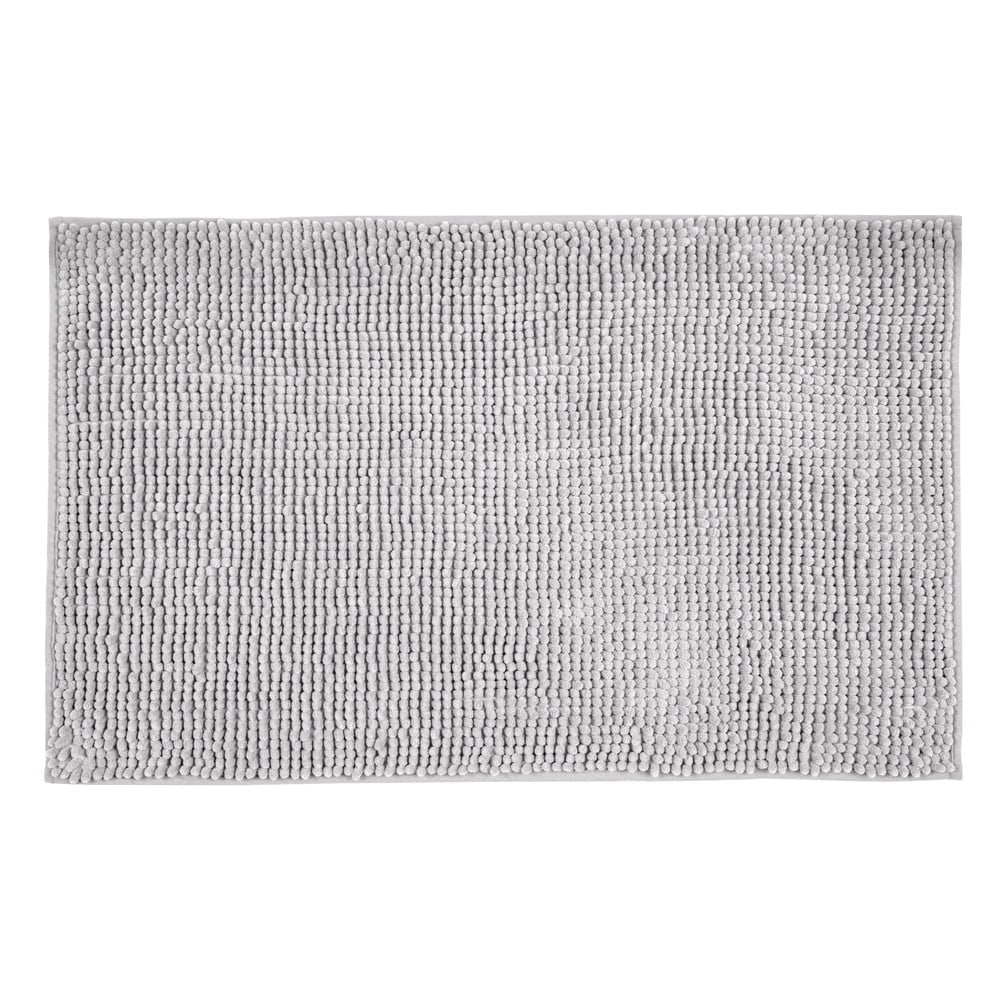 Világosszürke textil fürdőszobai kilépő 50x80 cm Chenille – Allstar