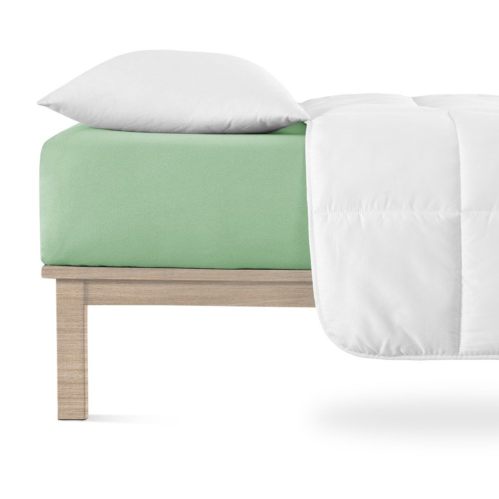 Zöld gumis jersey lepedő 200x200 cm Boxspring – Andrea Simone