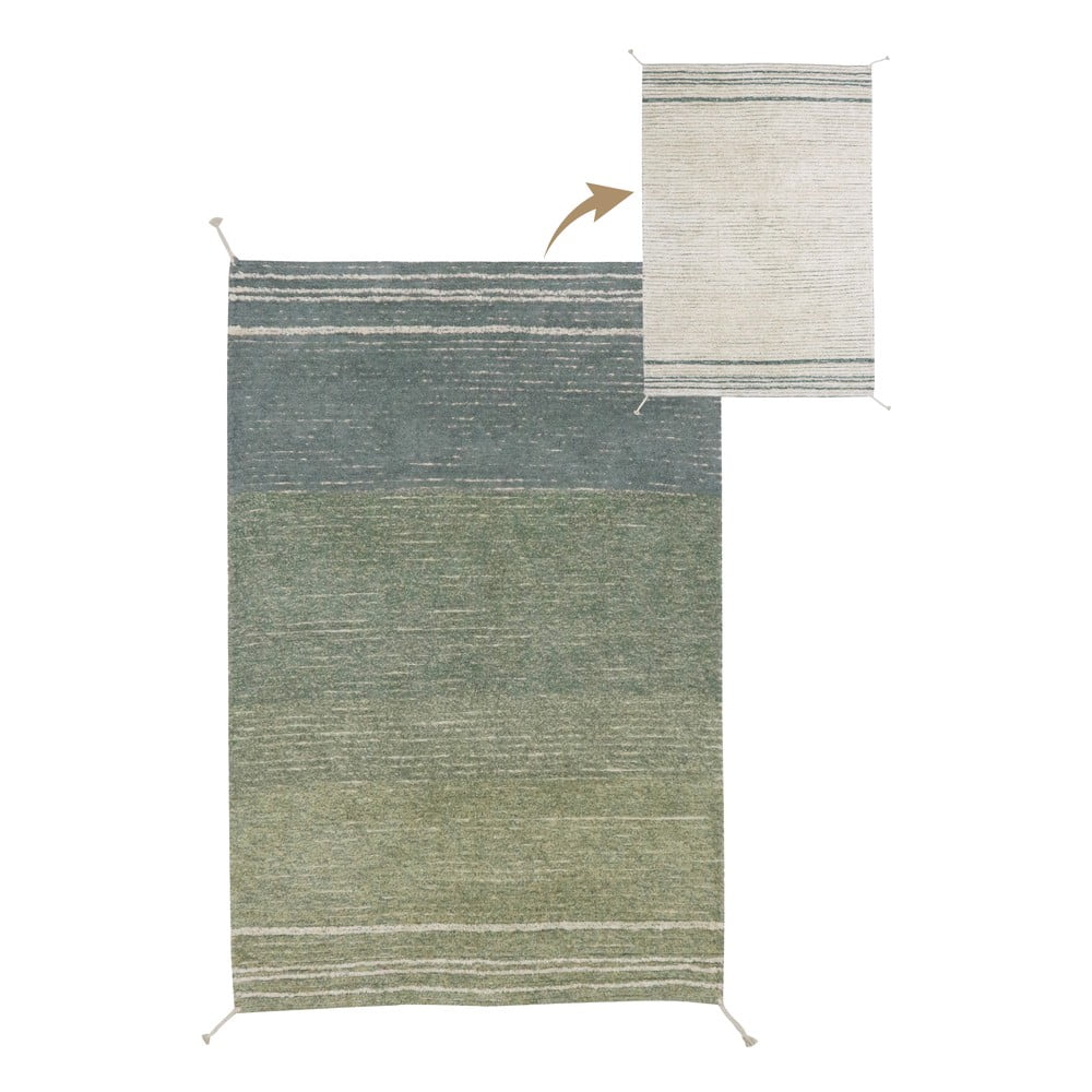 Zöld-kék pamut szőnyeg 170x240 cm Twin Vintage – Lorena Canals