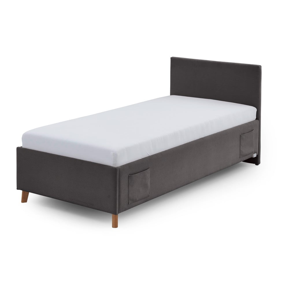Antracitszürke ágyneműtartós gyerekágy 90x200 cm Cool – Meise Möbel