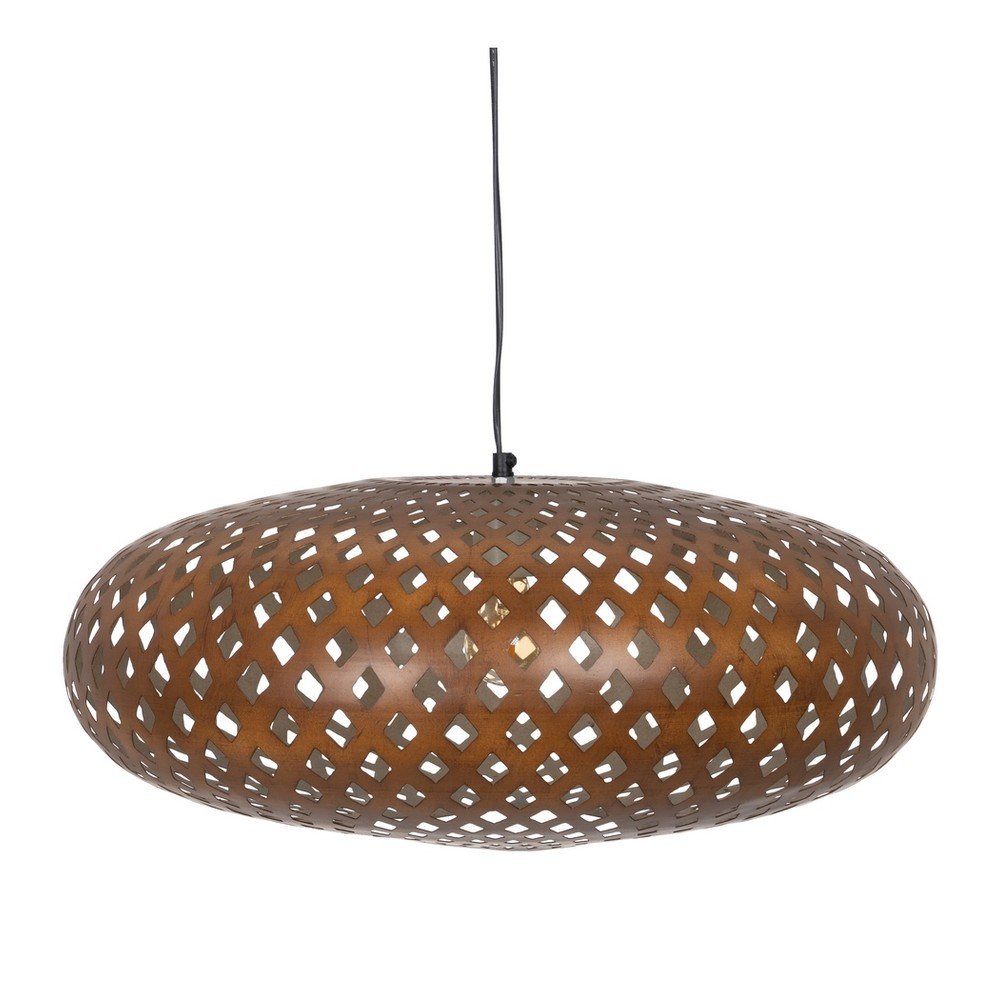 Aranyszínű függőlámpa fém búrával ø 56 cm – Ixia