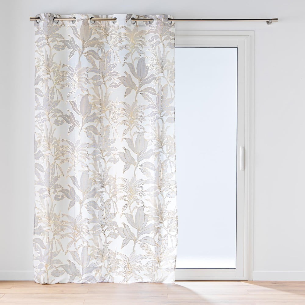 Bézs-aranyszínű fényáteresztő függöny 135x240 cm Vayana – douceur d'intérieur