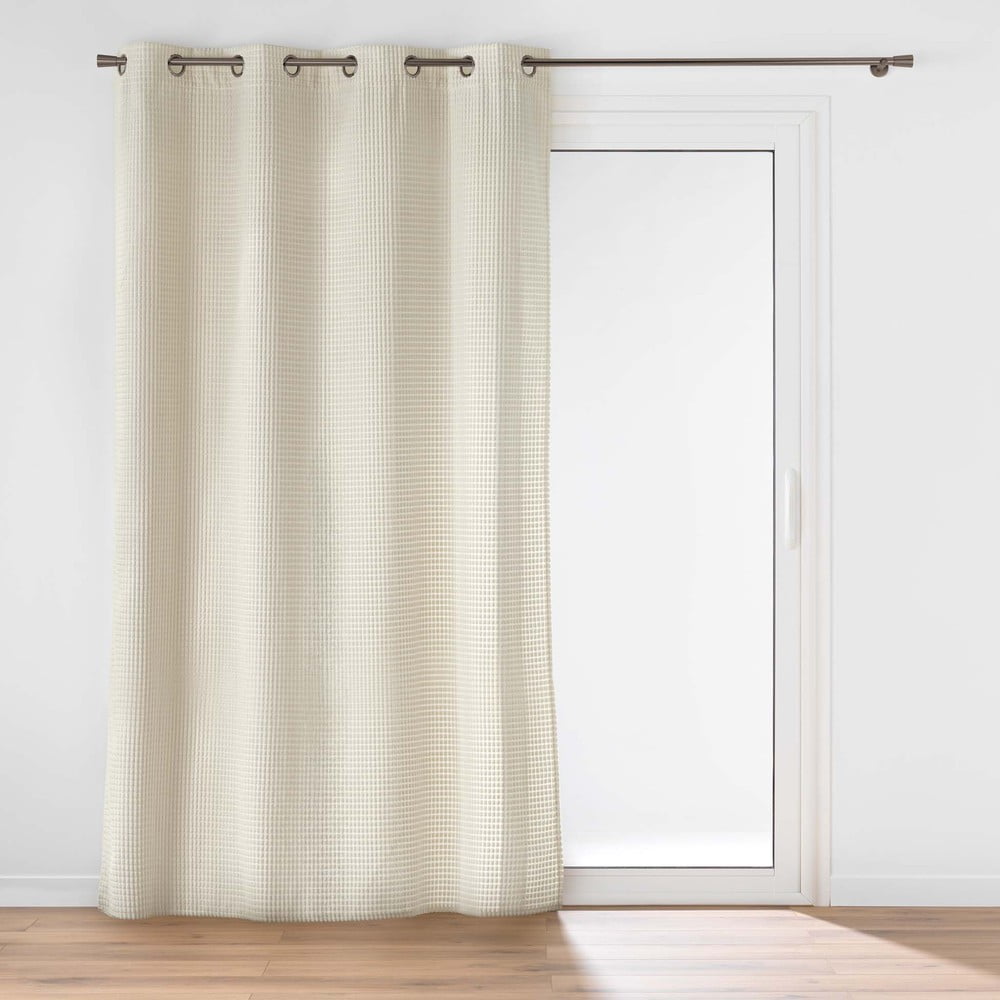 Bézs bársony függöny 140x260 cm Swing – douceur d'intérieur