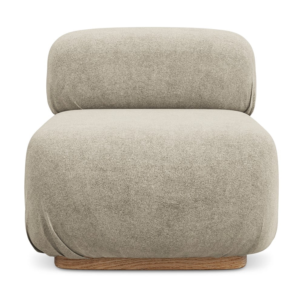 Bézs buklé kanapé modul Ailani – Makamii