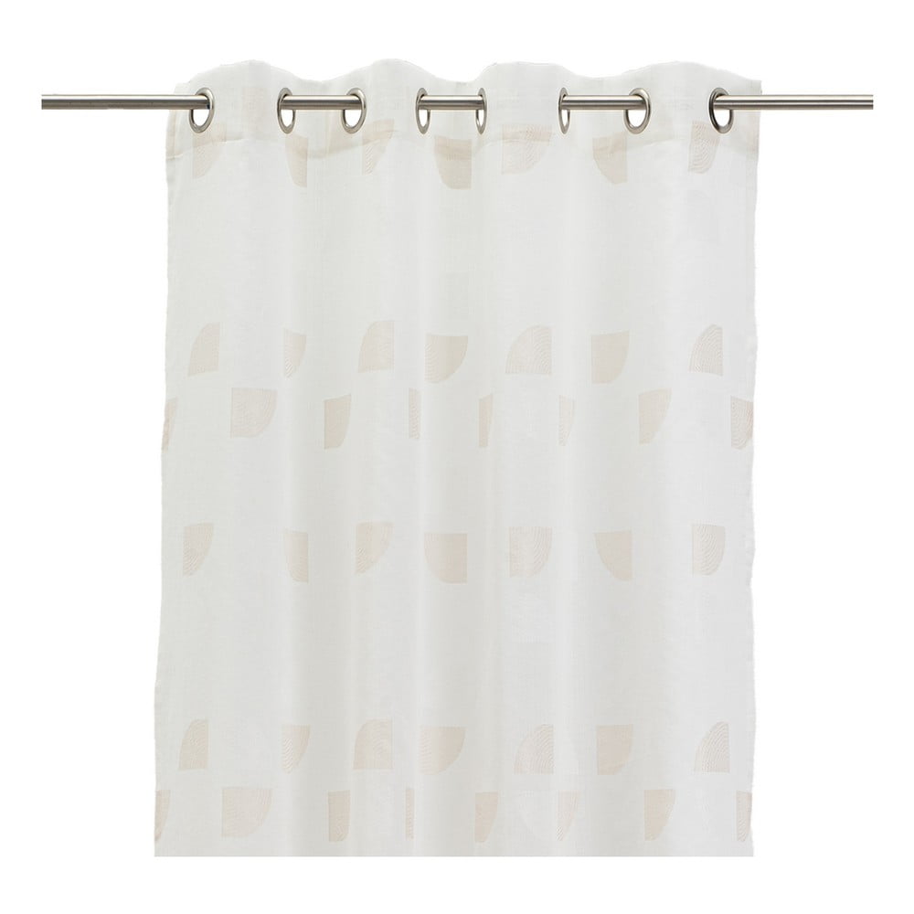 Bézs jacquard függöny 140x260 cm Mid Century – Casa Selección